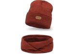 Pamami Kids Set Invernale Keke Rosso Mattone Taglia Unica