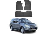 2002-2006 Honda Crv Tappetini In Gomma Nero 4 Pz