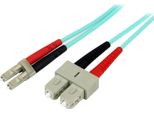 Startech.Com Cavo Patch Duplex Lszh Fibra Multimod. 50/125 2 M 10 Gb Aqua LC-SC