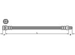 Tubo Freno 320Mm Metzger Per Ford Transit Connect