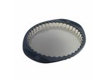 Mastrad Tartenform Mit Gewelltem Rand, Kuchenform, Tortenform, Backform, Silikon, Grau Transparent, 28 Cm, F40914