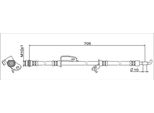 Tubo Freno Anteriore Destro 705Mm Metzger Per Toyota Rav 4