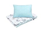 Set Multifunzionale Di Lenzuola Per Bambini Bellochi - Lenzuola Con Imbottitura 75X100 Cm E Cuscino 30X40 Cm - In 100% Cotone - Animalier