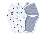 Bellochi Swaddle Mimi Pucksack Baby 0-3 Mesi - 2 Set Asciugamano Pucker Baby 0-3 Mesi - Morbido E Delicato 100% Cotone - Blue Mimi