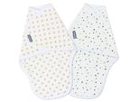 Bellochi Swaddle Mimi Pucksack Baby 0-3 Mesi - 2 Set Asciugamano Pucker Baby 0-3 Mesi - Morbido E Delicato 100% Cotone - Due Stelle