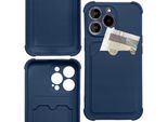 Carta Custodia Armor Case Per Xiaomi Redmi 10X 4G / Xiaomi Redmi Note 9 Carta Portafoglio Silicone Armor Case Air Bag Navy Blue