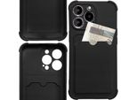 Carta Custodia Armor Case Per Xiaomi Redmi 10X 4G / Xiaomi Redmi Note 9 Carta Portafoglio Silicone Armor Case Air Bag Nero