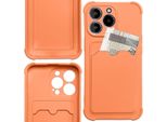 Carta Custodia Armor Case Per Xiaomi Redmi 10X 4G / Xiaomi Redmi Note 9 Carta Portafoglio Silicone Armor Case Air Bag Arancione