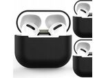 Custodia Per Airpods 2 / Airpods 1 Custodia Morbida In Silicone Per Cuffie Nera (Custodia C)