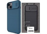 Nillkin Camshield Pro Custodia Iphone 14 Plus Custodia Blindata Per Fotocamera Blu