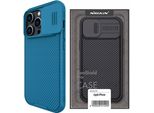 Nillkin Camshield Pro Custodia Iphone 14 Pro Max Coperchio Blindato Per Fotocamera Blu
