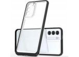Custodia Clear 3In1 Per Samsung Galaxy S21+ 5G (S21 Plus 5G) Cover In Gel Con Cornice Nera