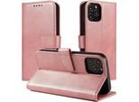 Magnet Case Custodia Elegante Con Patta E Funzione Stand Samsung Galaxy A03S (166,5) Rosa