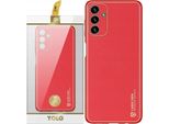Dux Ducis Yolo Custodia Elegante In Pelle Per Samsung Galaxy A13 5G Rosso