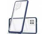 Custodia Clear 3In1 Per Samsung Galaxy A42 5G Custodia In Gel Con Cornice Blu
