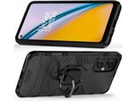 Anello Armatura Custodia Ibrida Blindata + Supporto Magnetico Oneplus Nord N20 5G Nero