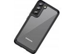 Custodia Outer Space Per Samsung Galaxy S22+ (S22 Plus) Cover Rigida Con Cornice In Gel Nero