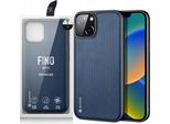 Dux Ducis Fino Custodia Nylon Cover Iphone 14 Plus Blu