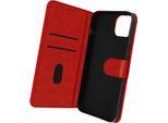 Custodia In Pelle Finta Con Funzione Stand Per Apple Iphone 14 - Rosso