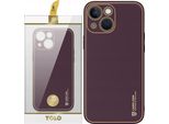 Dux Ducis Yolo Custodia In Pelle Elegante Per Iphone 14 Plus Viola
