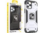 Wozinsky Anello Armatura Custodia Iphone 14 Pro Max Coperta Blindata Supporto Magnetico Anello Blu