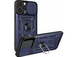 Custodia Blindata Hybrid Armor Camshield Iphone 13 Pro Con Copertura Della Fotocamera Blu