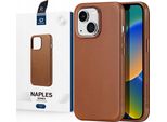Dux Ducis Napoli Custodia Per Iphone 14 Plus Cover Magnetica In Pelle Magsafe Brown