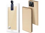 Dux Ducis Skin Pro Xiaomi 13 Custodia Con Flap Card Wallet Stand Oro