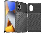 Thunder Case Xiaomi Poco M4 5G Custodia Blindata In Silicone Nero