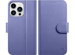 Custodia Portafoglio Icarer 2In1 Iphone 14 Pro Max In Pelle Con Patta Anti-Rfid Viola Chiaro (Wmi14220728-Lp)