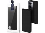 Dux Ducis Skin Pro Case Oppo Reno 8 Pro Case Con Scheda Portafoglio Flap Stand Nero