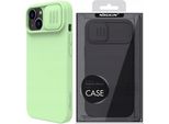 Nillkin Camshield Custodia Magnetica In Silicone Custodia Magnetica Magsafe Per Iphone 14 Plus Con Copertura Della Fotocamera Verde