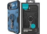Nillkin Camshield Armor Pro Case Custodia Blindata Per Iphone 14 Plus Con Supporto Ad Anello Per Fotocamera Blu