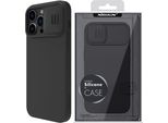 Nillkin Camshield Silky Custodia In Silicone Custodia Per Iphone 14 Pro Max Con Copertura Della Fotocamera Nero