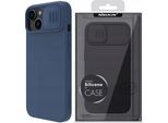 Nillkin Camshield Silky Custodia In Silicone Custodia Per Iphone 14 Plus Con Copertura Della Fotocamera Blu