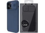 Nillkin Camshield Silky Custodia In Silicone Custodia In Silicone Per Iphone 14 Pro Max Con Copertura Della Fotocamera Blu