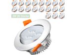 Jiubiaz 20X 3W Bianco Caldo Led Faretti Da Incasso Faretti Da Incasso Soffitto Led Faretti Da Soffitto Faretti Da Incasso Faretti Da Incasso Per Il Bagno Cucina Camera Da Letto