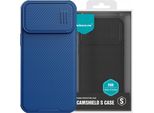 Nillkin Camshield S Custodia Iphone 14 Pro Max Coperchio Blindato Per Fotocamera Blu
