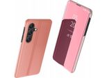 Custodia Clear View Samsung Galaxy A54 5G Con Flap Rosa