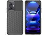 Custodia Thunder Xiaomi Poco X5 5G / Redmi Note 12 5G Custodia Blindata In Silicone Nero