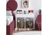 Skye Decor, Emily, Libreria, Bianco, Truciolato Melaminico, 50 X 44 X 20 Cm