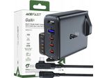 Gan Uk Acefast A40 100W Caricabatterie Veloce Pd 3X Usb-C 1X Usb-A - Nero