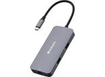 Verbatim Adapter Hub Usb-C - Hdmi/Usb-C /Eternet/2Xusb-A 3.0 Aluminiowy/Alluminio 32150