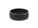 Ciotola Per Gatti Lionto In Acciaio Inox, Robusta E Igienica Ciotola Per Cibo Antiscivolo, Resistente Ed Elegante, Diametro 17 Cm, 825 Ml, Nero