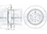 2X Delphi Disco Freno Posteriore BG3543