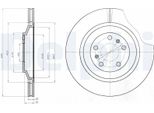 2X Disco Freno Posteriore Delphi BG4292C