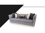 Grigio Tre Posti Divano Divano Imbottito Mobili Arredamento 250Cm Xxl Divani