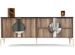 Credenza Credenza Di Lusso Di Design In Legno Scaffale Mobile Marrone Cassettiera