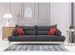 Perfetto Divano A 3 Posti Moderno In Legno Mobili Da Salotto Colore Grigio Lusso