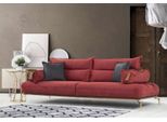 Perfetto Divano A 3 Posti Moderno In Legno Mobili Da Salotto Colore Rosso Lusso